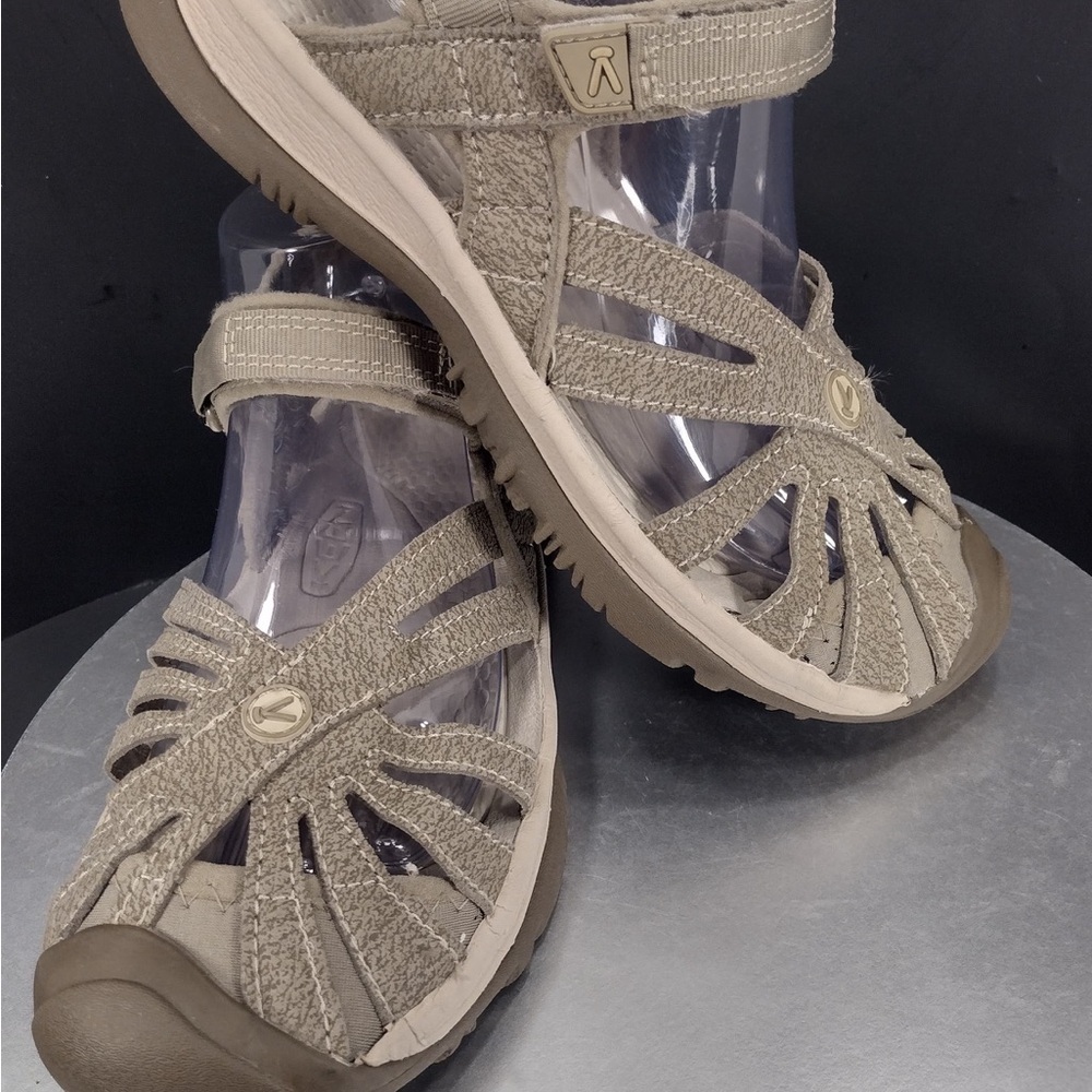 Kenn Stylish Women's Sandals in Tan by size 8.5 pre owned Exellent condition - Picture 2 of 14